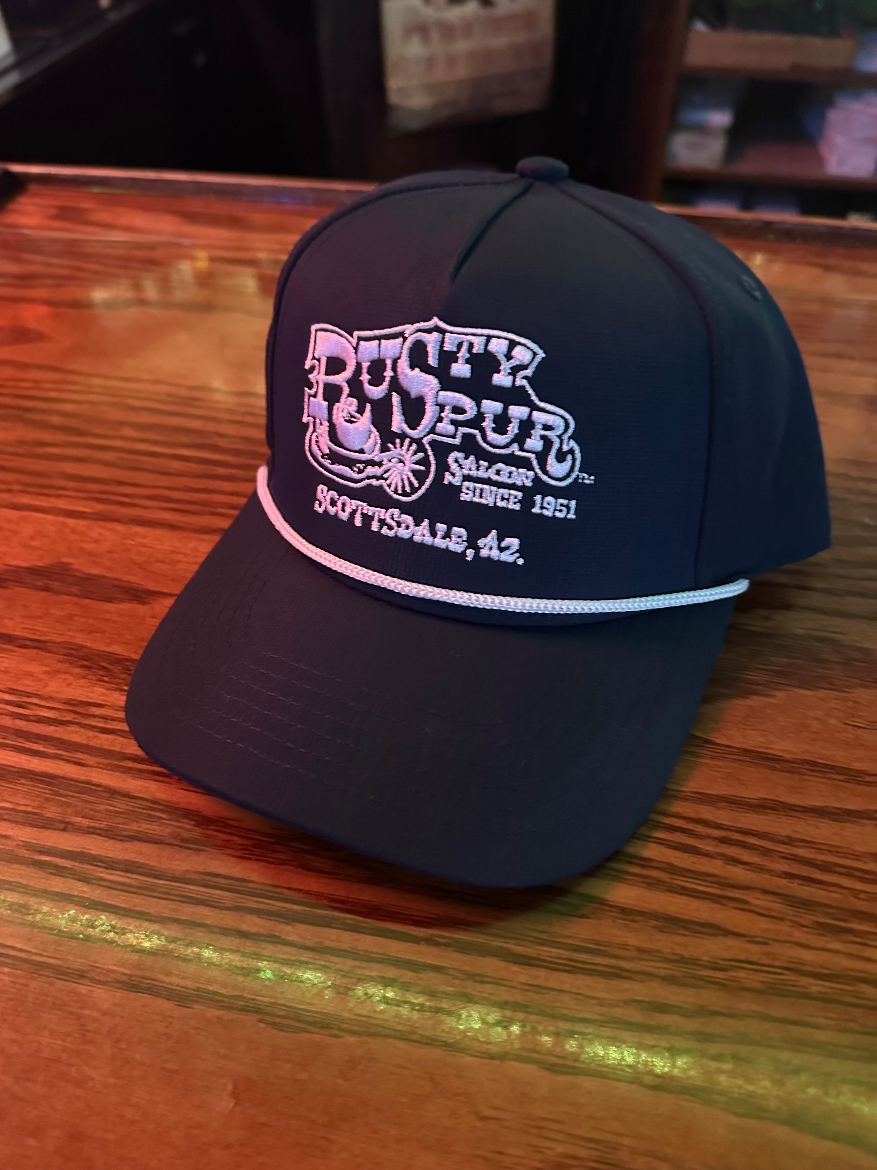 Rusty Spur Saloon Scottsdale Arizona red and black western  hat mesh back Hats | Rusty Spur Saloon main image 2