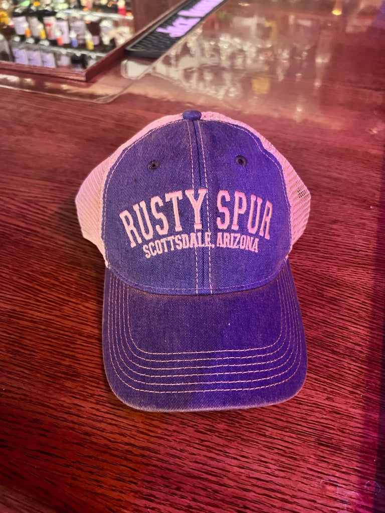 Blue Mesh Rusty Spur Saloon Hat